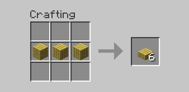 వెదురు స్లాబ్లు Minecraft